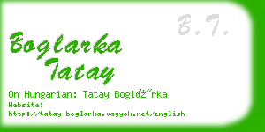 boglarka tatay business card